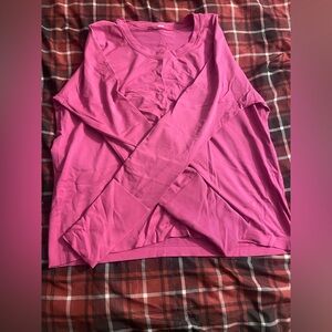 lululemon athletica Fuchsia Long Sleeve Tee